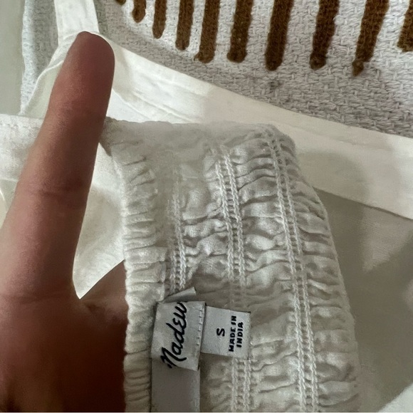 Madewell Rosalie Tie-Strap Top in Geo Eyelet - Picture 7 of 7